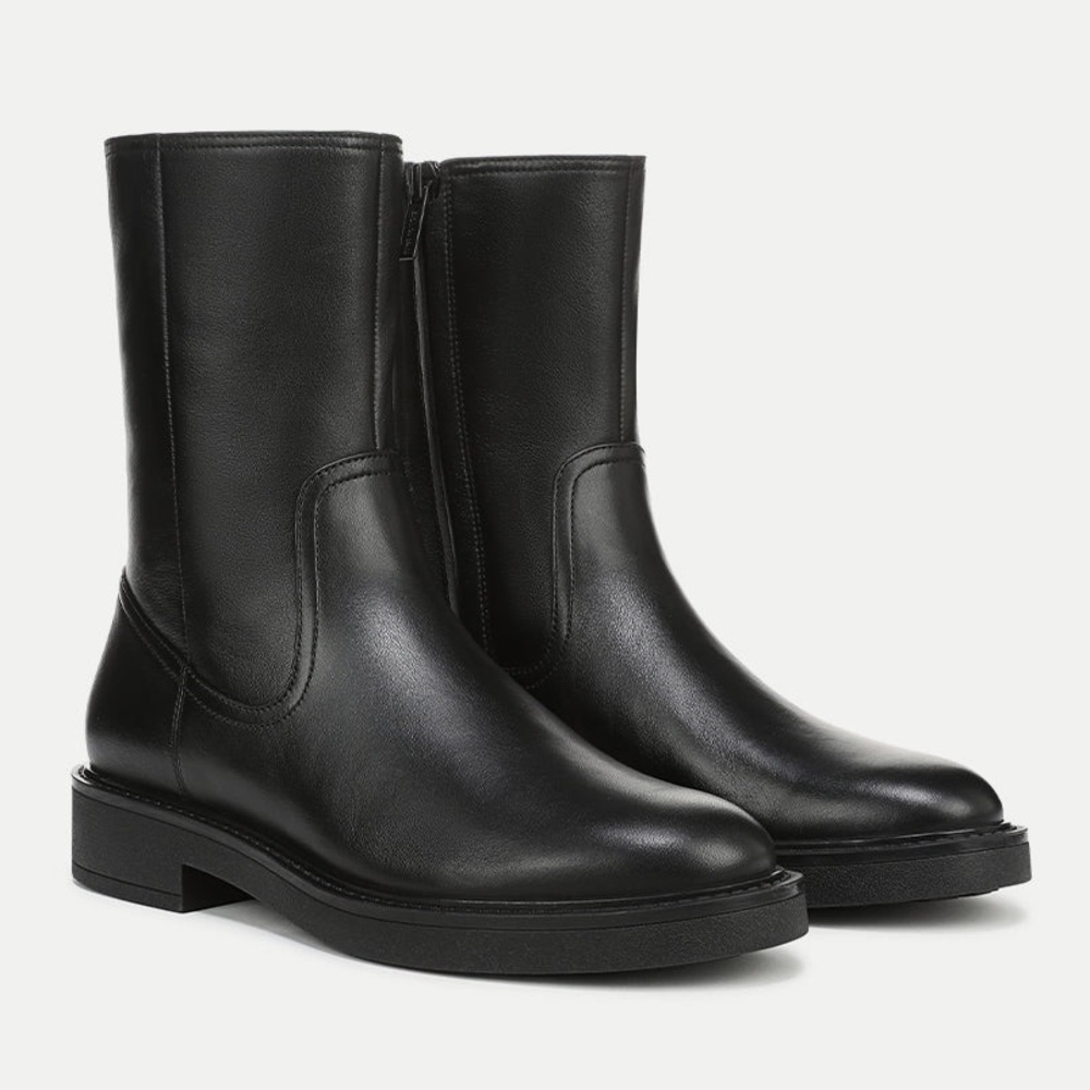 NEW Veronica Beard Creswell Mid-Calf Bootie fur lined size: 6